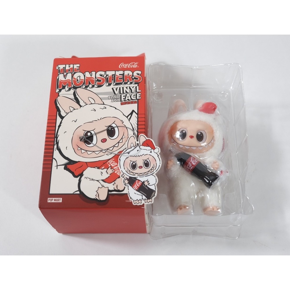 Pop Mart Vinyl Face Figure White Coca-Cola Surprise Shake Labubu Plush